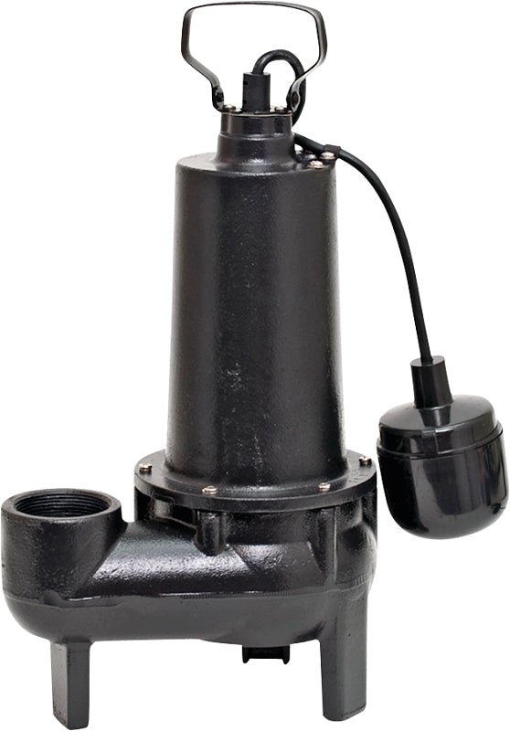 SUPERIOR PUMP Superior Pump 93501 Sewage Pump, 1-Phase, 7.6 A, 120 V, 0.5 hp, 2 in Outlet, 25 ft Max Head, 80 gpm, Iron PLUMBING, HEATING & VENTILATION SUPERIOR PUMP