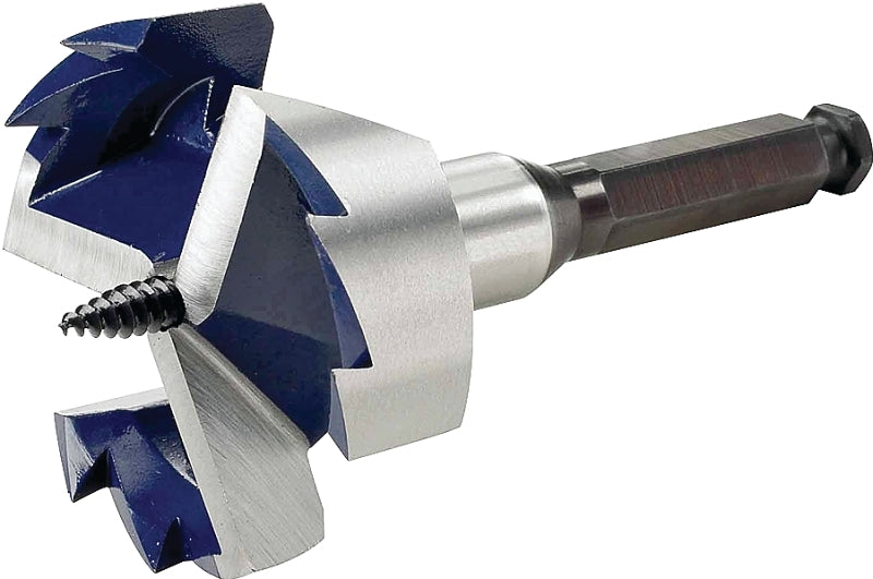 IRWIN Irwin 3046009 Drill Bit, 1-3/4 in Dia, 5 in OAL, 3-Flute, 7/16 in Dia Shank, Hex Shank