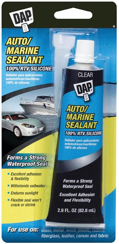 DAP DAP 7079800756 Auto/Marine Sealant, Clear, 2.8 oz Tube PAINT DAP