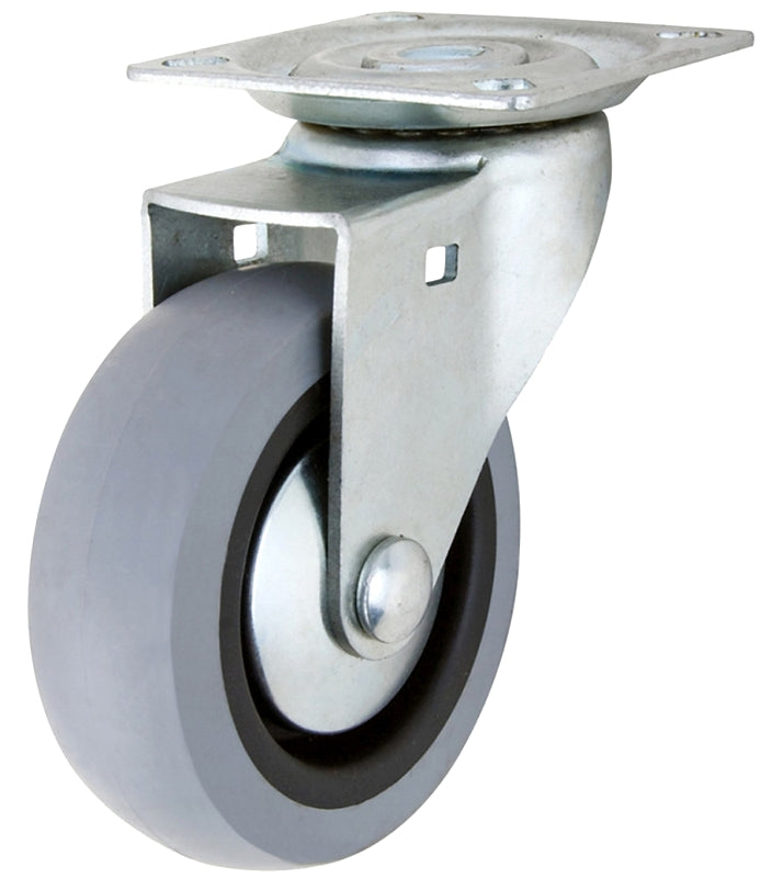 SHEPHERD Shepherd Hardware G1 Series 3545 Swivel Caster, 3 in Dia Wheel, TPR Wheel, Gray, 121 lb HARDWARE & FARM SUPPLIES SHEPHERD   