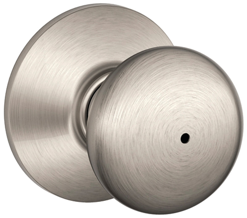 SCHLAGE LOCK Schlage Plymouth Series F40VPLY619 Privacy Lockset, 2.31 in L x 2.75 in W x 2.75 in H Dimensions, Satin Nickel HARDWARE & FARM SUPPLIES SCHLAGE LOCK