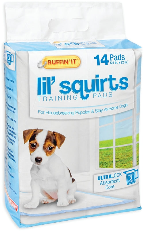 RUFFIN'IT Ruffin'It Lil' Squirts 82014 Dog Training Pad, 22 in L, 21 in W, Cotton/Plastic HARDWARE & FARM SUPPLIES RUFFIN'IT