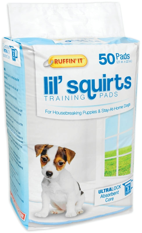 RUFFIN'IT Ruffin'It Lil' Squirts 82050 Dog Training Pad, Cotton/Plastic, 22 in L, 21 in W HARDWARE & FARM SUPPLIES RUFFIN'IT