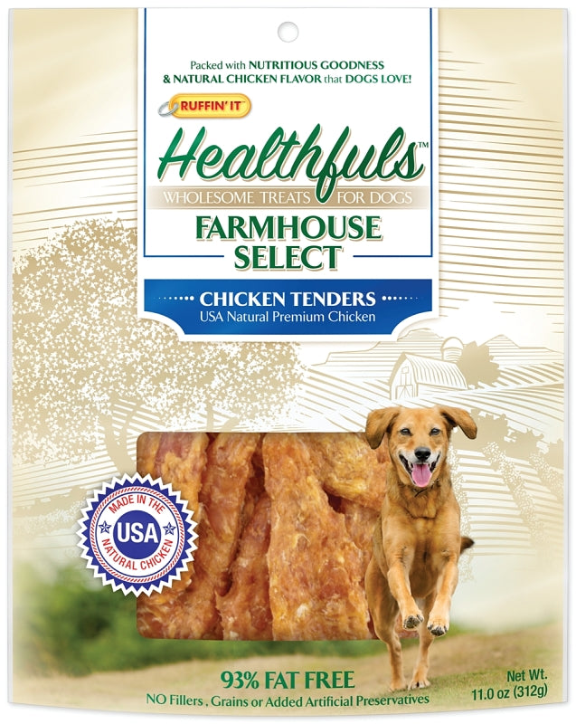 RUFFIN'IT Ruffin'It 08500 Dog Treat, 11 oz, Chicken Tender