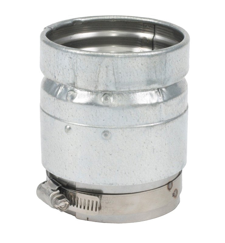 SELKIRK Selkirk 244243 Pipe Connector, 4 in OAL, Stainless Steel, Galvanized PLUMBING, HEATING & VENTILATION SELKIRK