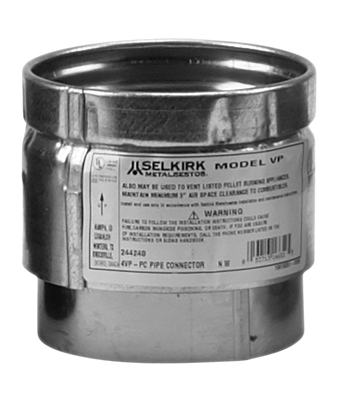 SELKIRK Pllt Stove Pipe Connector 4In