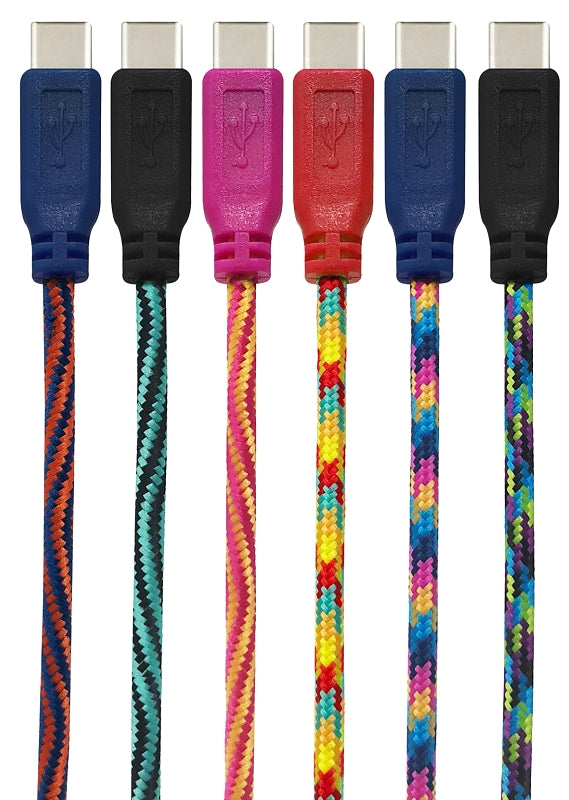 GET POWER GetPower GP-XL-BRD-C Charging and Sync Cable, USB, C, 7 ft L ELECTRICAL GET POWER