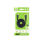 GET POWER GetPower GP-USBC-USBC PD Optimized Charging and Sync Cable, USB-C, USB-C, Black, 3 ft L ELECTRICAL GET POWER