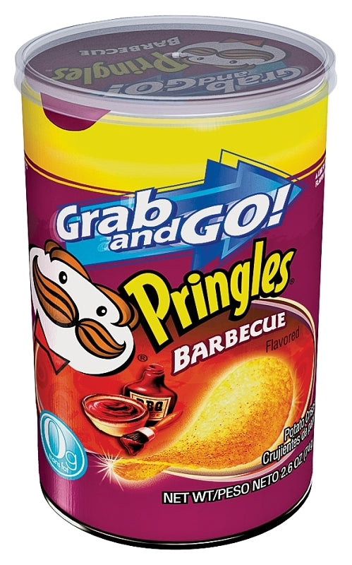 PRINGLES Pringles 675806 Grab and Go Crisp Chips, BBQ Flavor, 2.5 oz Can HOUSEWARES PRINGLES