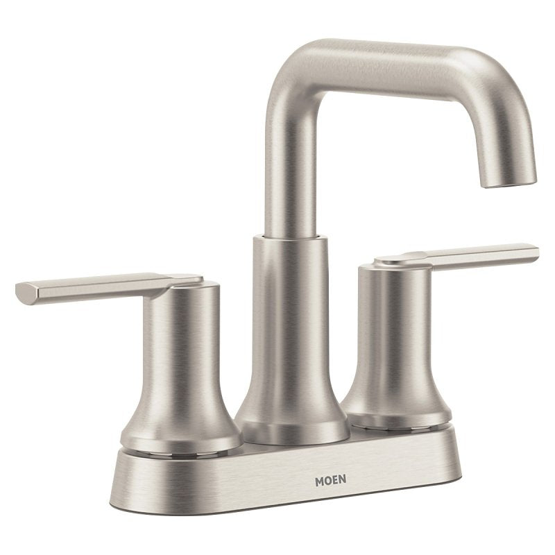 MOEN Moen Zyla Series 84141SRN Bathroom Faucet, 1.2 gpm, 2-Faucet Handle, 3-Faucet Hole, Metal/Plastic/Stainless Steel