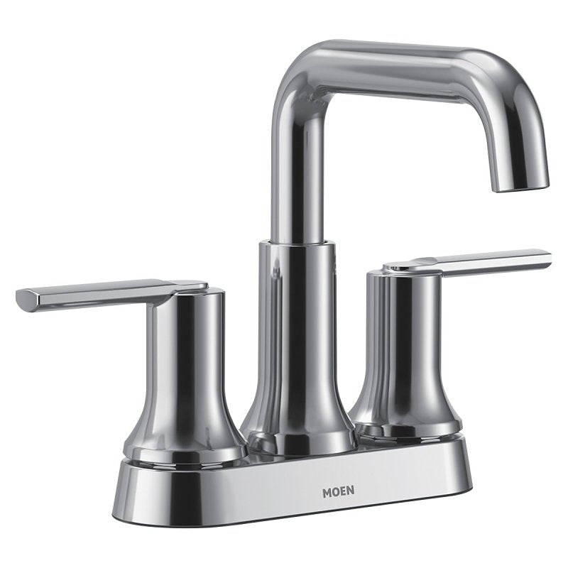 MOEN Moen Zyla Series 84141 Bathroom Faucet, 1.2 gpm, 2-Faucet Handle, 3-Faucet Hole, Metal/Plastic/Stainless Steel, Chrome