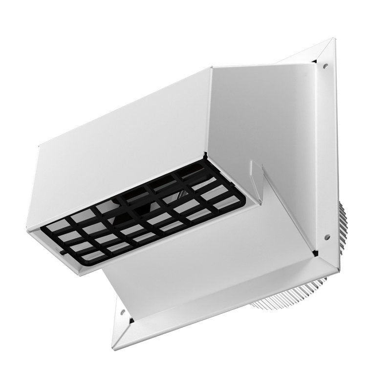 IMPERIAL Imperial VT0756 R2 Style Wall Exhaust/Intake Cap, 4 in Duct, Steel, White, Galvanized/Painted