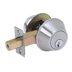 TELL MANUFACTURING Tell Manufacturing CL100056 Deadbolt, 2-3/8, 2-3/4 in Backset, SCC Keyway, 1-3/4 to 1-3/8 in Thick Door