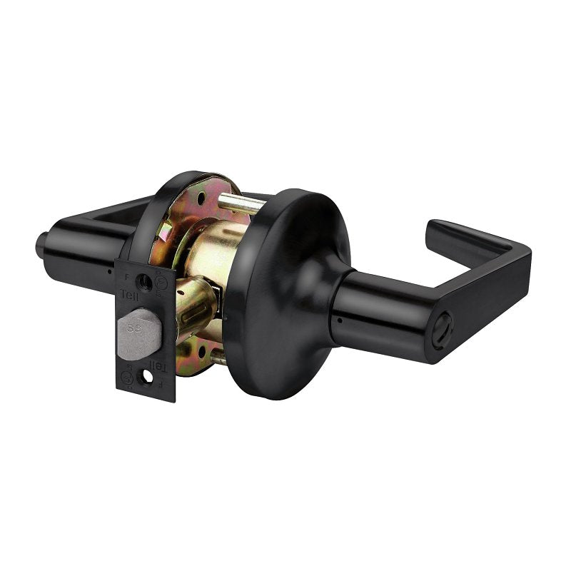 TELL MANUFACTURING Tell Manufacturing LC2400 Series CL102904 Privacy Lever, Matte Black, Lever Handle, Steel, Left, Right Hand HARDWARE & FARM SUPPLIES TELL MANUFACTURING