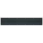 TELL MANUFACTURING Tell Manufacturing DT101949 Door Kick Plate, 30 in L, 6 in W, 0.05 ga Gauge, Matte Black