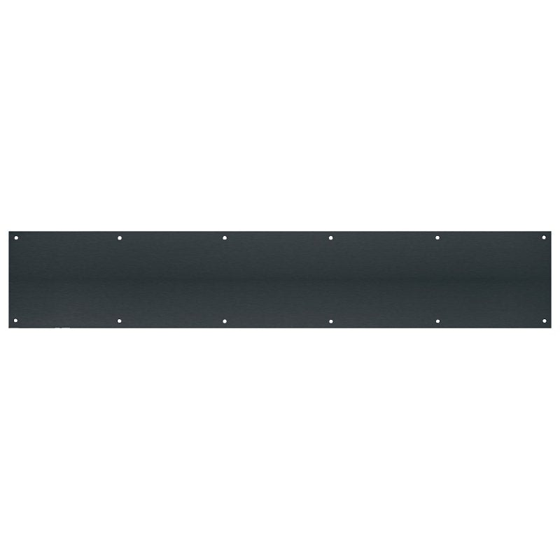 TELL MANUFACTURING Tell Manufacturing DT101949 Door Kick Plate, 30 in L, 6 in W, 0.05 ga Gauge, Matte Black