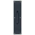 TELL MANUFACTURING Tell Manufacturing DT101943 Pull Plate, 3-1/2 in W, 15 in H, Stainless Steel, Matte Black