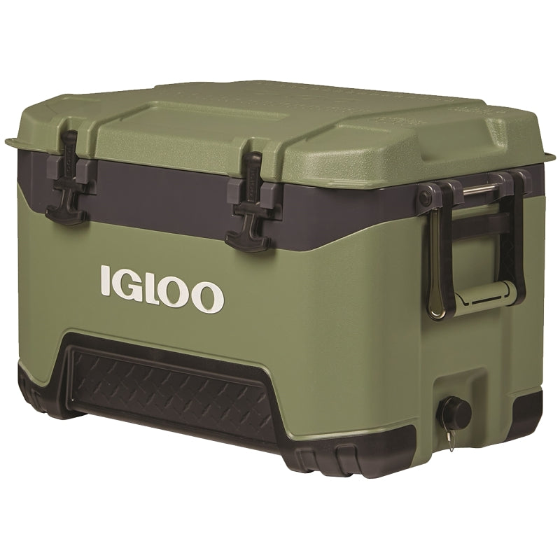 IGLOO Igloo BMX 00050540 Cooler, 83 Can Cooler, Plastic/Rubber/Stainless Steel, Oil Green, 5 days Ice Retention