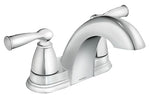 MOEN Moen Banbury 84942 Series Centerset Bathroom Faucet, Low Arc Spout, Chrome, 6-1/2 in Plate Size, 4-11/16 in, 1.2 gpm