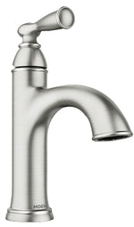 MOEN Moen Banbury Series 84945SRN Bathroom Faucet, 1.2 gpm, 1-Handle, Zinc, Spot Resist Brushed Nickel, 4 in Faucet Centers