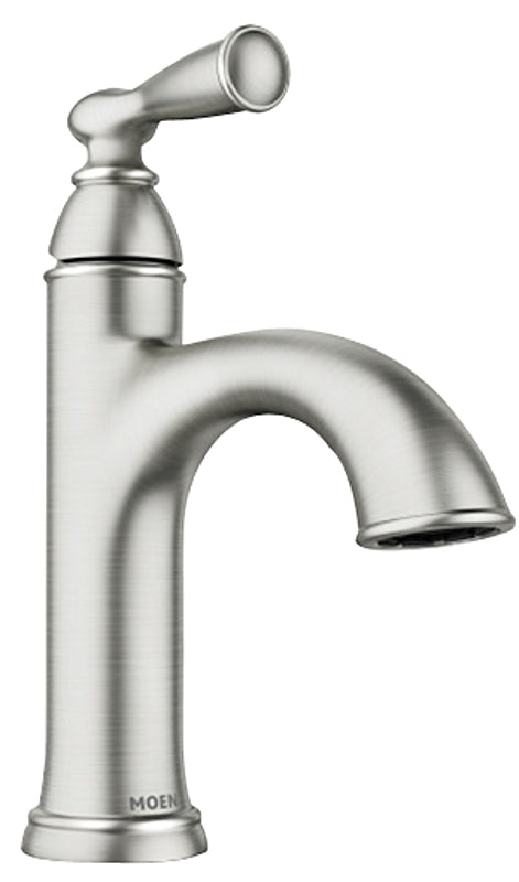 MOEN Moen Banbury Series 84945SRN Bathroom Faucet, 1.2 gpm, 1-Handle, Zinc, Spot Resist Brushed Nickel, 4 in Faucet Centers