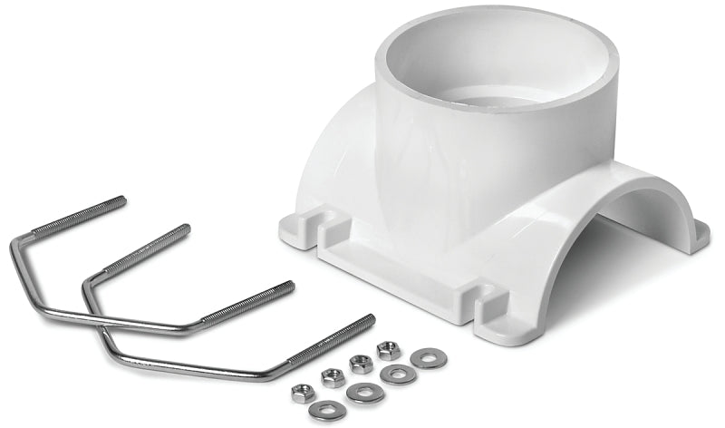 OATEY Oatey 43795 Saddle Tee Kit, 4 in Connection, PVC, Black/White PLUMBING, HEATING & VENTILATION OATEY