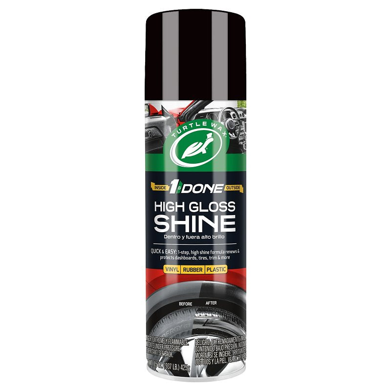 TURTLE WAX HGHGLS SHINE SPRAY IN&OUT 15OZ