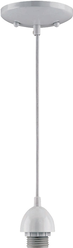 WESTINGHOUSE Westinghouse 7028600 Mini Pendant Light Fixture, 1-Lamp, Incandescent Lamp, White Fixture ELECTRICAL WESTINGHOUSE