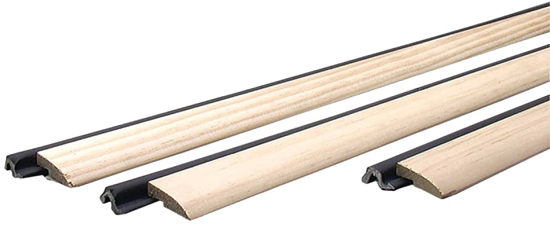 M-D M-D 91884 Compression Weatherstrip, 84 in L, Foam/Wood, Brown/Primed Wood HARDWARE & FARM SUPPLIES M-D