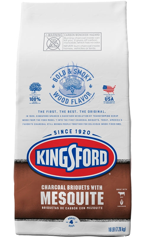 KINGSFORD Kingsford 32075 Charcoal, Mesquite, 16 lb