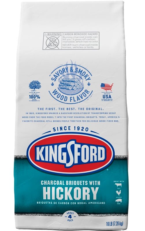 KINGSFORD Kingsford 32074 Charcoal, 15 min Burn Time, 16 lb OUTDOOR LIVING & POWER EQUIPMENT KINGSFORD