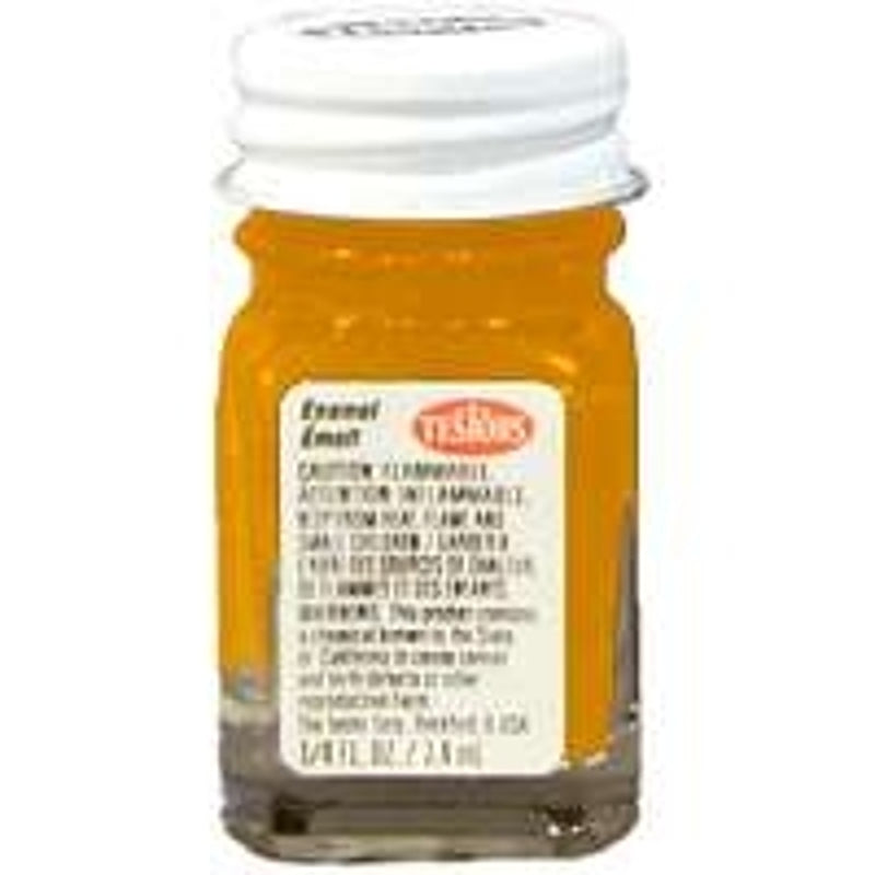 TESTORS Testors 1127TT Enamel Paint, Gloss, Orange, 0.25 oz, Bottle PAINT TESTORS