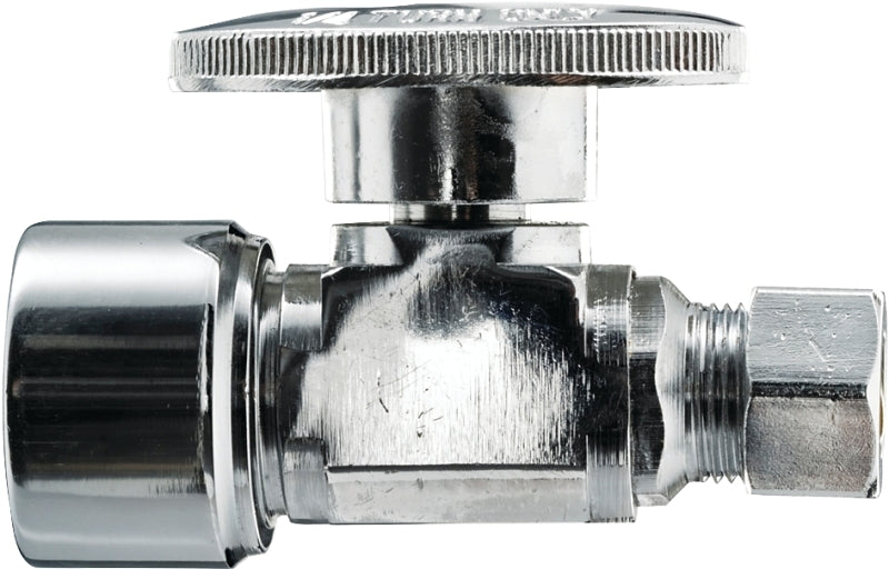 KEENEY Keeney 2070PCPOLF Ball Valve, 5/8 x 1/2 in Connection, Compression x FIP, Brass Body
