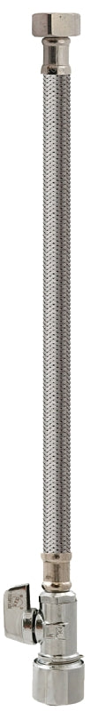 KEENEY Keeney 2068PCPOLFL20K Quick Lock Valve, 5/8 in Connection, Compression, 125 psi, Stainless Steel Body, 160 deg F PLUMBING, HEATING & VENTILATION KEENEY