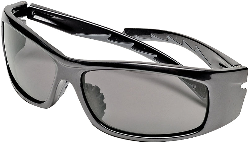 BOSS MFG Safety Works 10105403 Safety Glasses, Gray Lens, Black Frame, Anti-Fog Lens, Full Frame, UV Protection: Yes