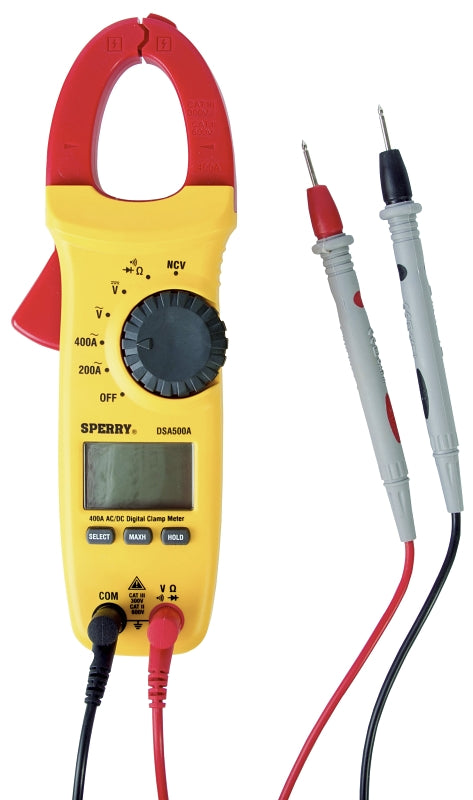 SPERRY Sperry Instruments DSA500A Clamp Meter, LCD Display