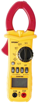 SPERRY Sperry Instruments DSA600TRMS Clamp Meter, Backlit LCD, Digital Display, Yellow ELECTRICAL SPERRY