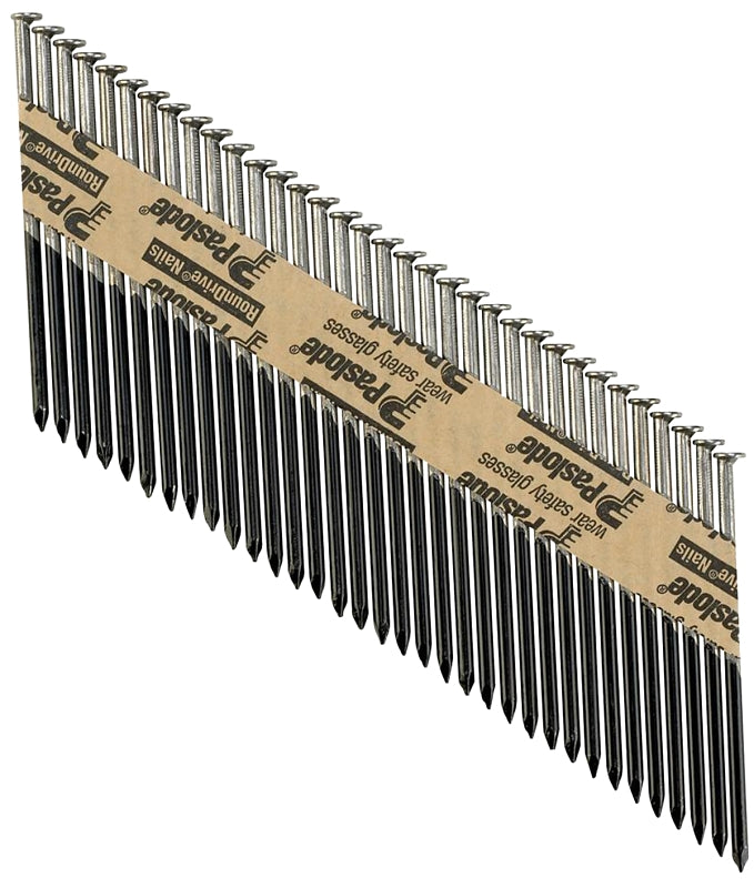 PASLODE Paslode 650388 Framing Nail, 3-1/4 in L, Steel, Galvanized, Full-Round Head, Smooth Shank