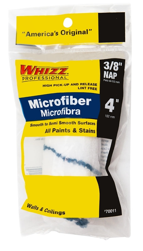 WHIZZ Whizz 70011 Xtrasorb Jumbo Roller Cover, 3/8 in Thick Nap, 4 in L, Microfiber Cover PAINT WHIZZ