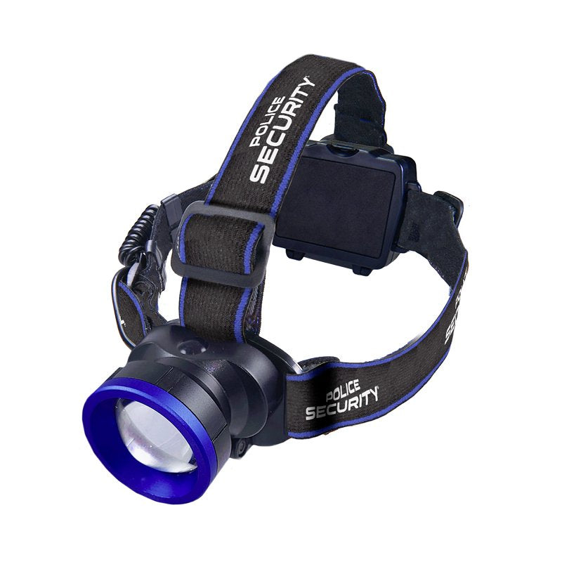POLICE SECURITY Police Security 98298 Headlamp, AAA Battery, LED Lamp, 600 lumens, 25 m Beam Distance, 2.5 hr Run Time ELECTRICAL POLICE SECURITY