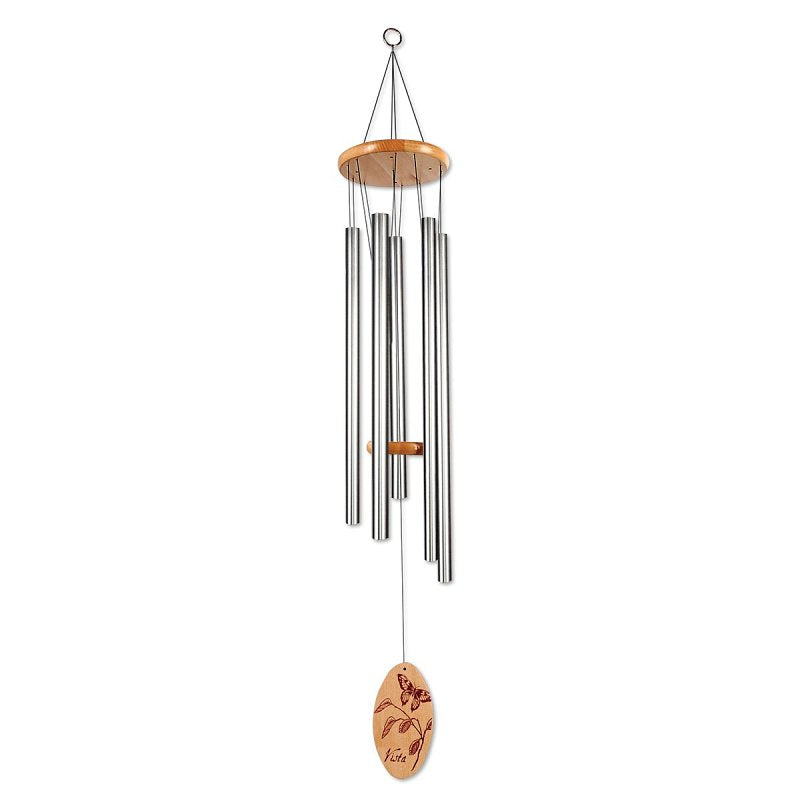 SUNSET VISTA DESIGN CO Sunset Vista Designs 90643 Wind Chime, 5 in L x 5 in W x 36 in H Dimensions, Silver