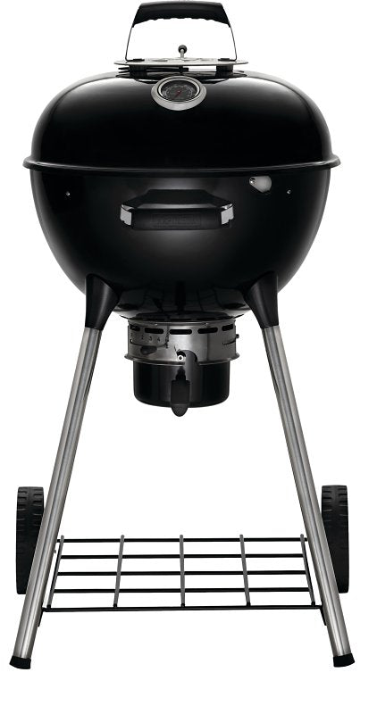 NAPOLEON GRILLS, WOLF S Napoleon Premium 18 NK18K-LEG-3 Charcoal Kettle Grill, 17.5 sq-in Primary Cooking Surface, Black