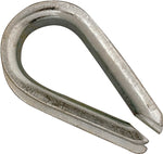 CAMPBELL CHAIN Campbell T7670619 Wire Rope Thimble, 3/16 in Dia Cable, Malleable Iron, Electro-Galvanized