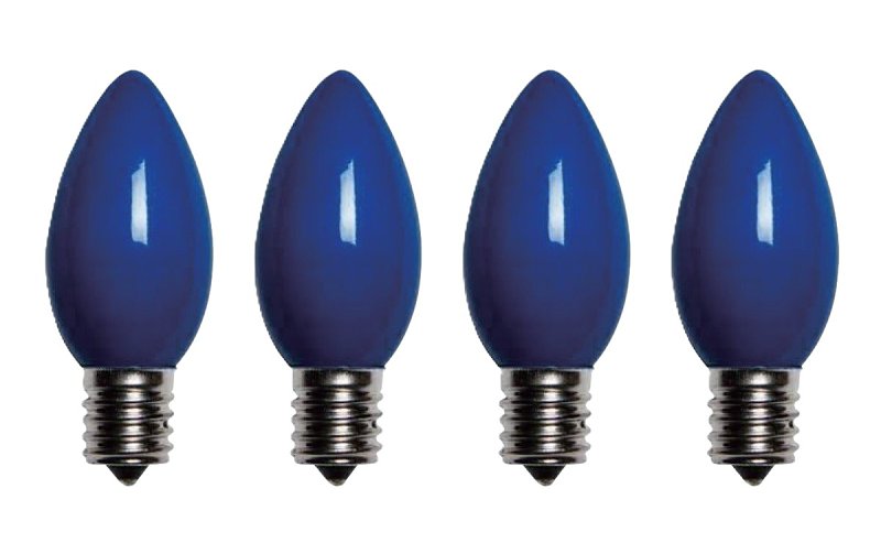 SANTAS FOREST Santas Forest 27984 Filament Bulb, C9 Lamp Base, Blue