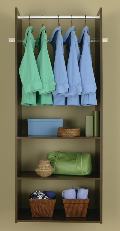 STOW Easy Track RV1472-T Series Tower Closet, Truffle, 5/8 in W, 72 in H, 3-Shelf HARDWARE & FARM SUPPLIES STOW