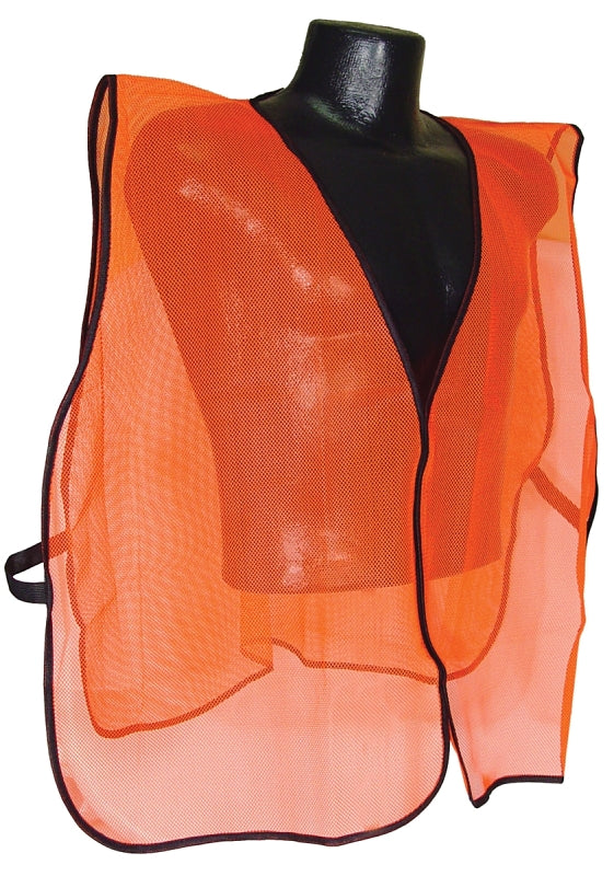 RADIANS Radians SVO Non-Rated Safety Vest, One-Size, Polyester, Green/Orange/Silver, Hook-and-Loop