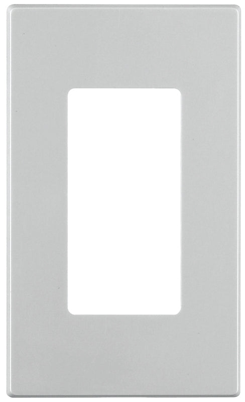 LEVITON Leviton C42-80301-00W Wallplate, 4.61 in L, 2-3/4 in W, 1 -Gang, Polycarbonate, White
