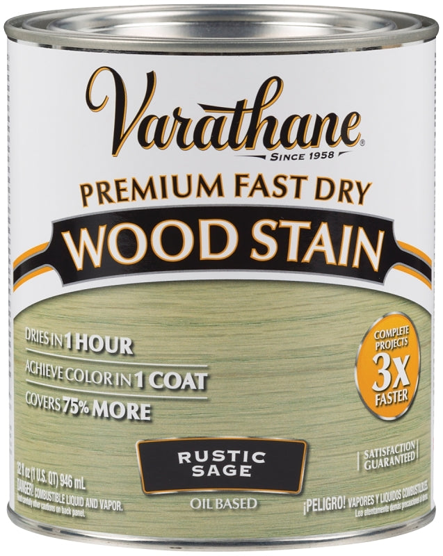 VARATHANE Varathane 297426 Wood Stain, Rustic Sage, Liquid, 1 qt, Can PAINT VARATHANE