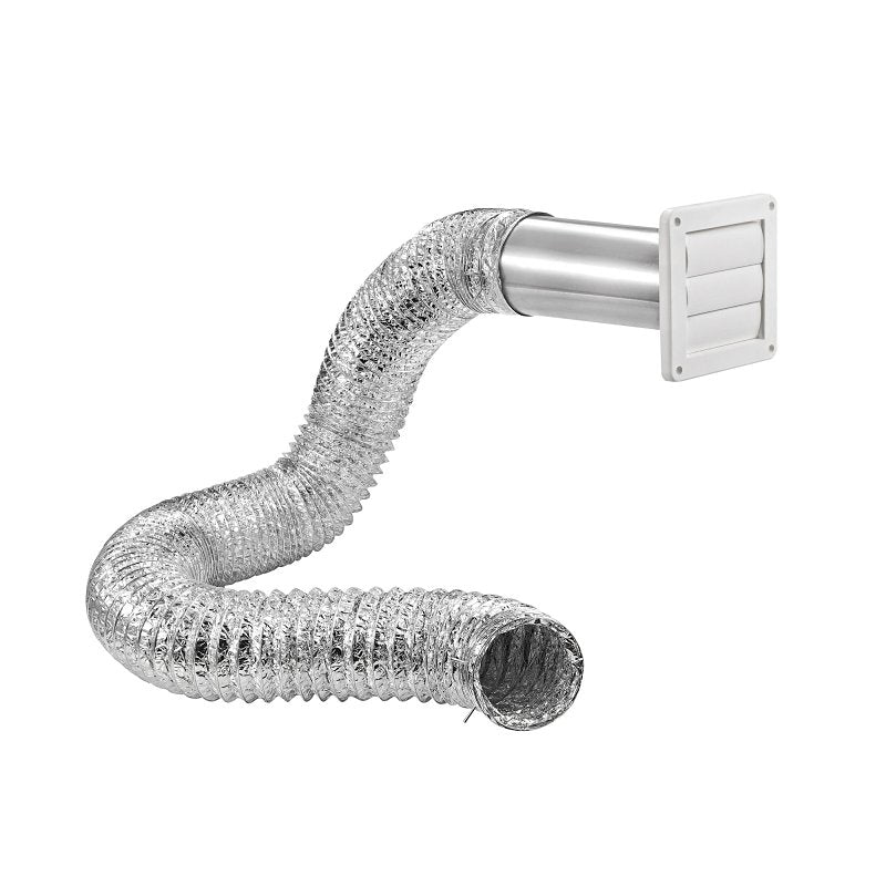 LAMBRO Lambro 1379W Wall Louvered Vent Kit, Plastic, (1) 4 in White Plastic Exhaust Wall Louvered Vent PLUMBING, HEATING & VENTILATION LAMBRO