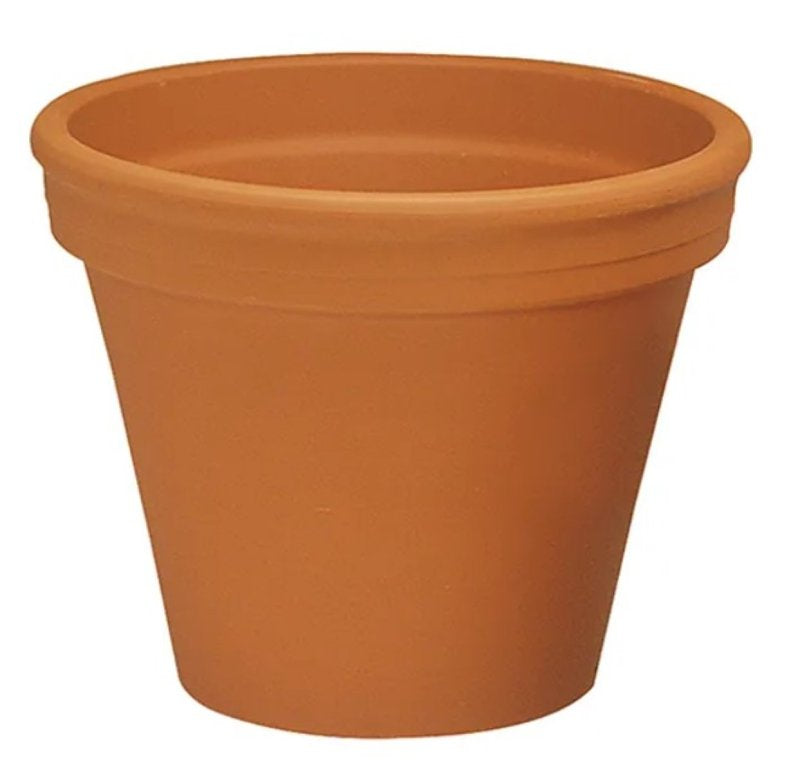 BORDER CONCEPTS INC Border Concepts 800119 German Standard Pot, 12-1/4 in Dia, 9-3/4 in H, Clay, Terracotta